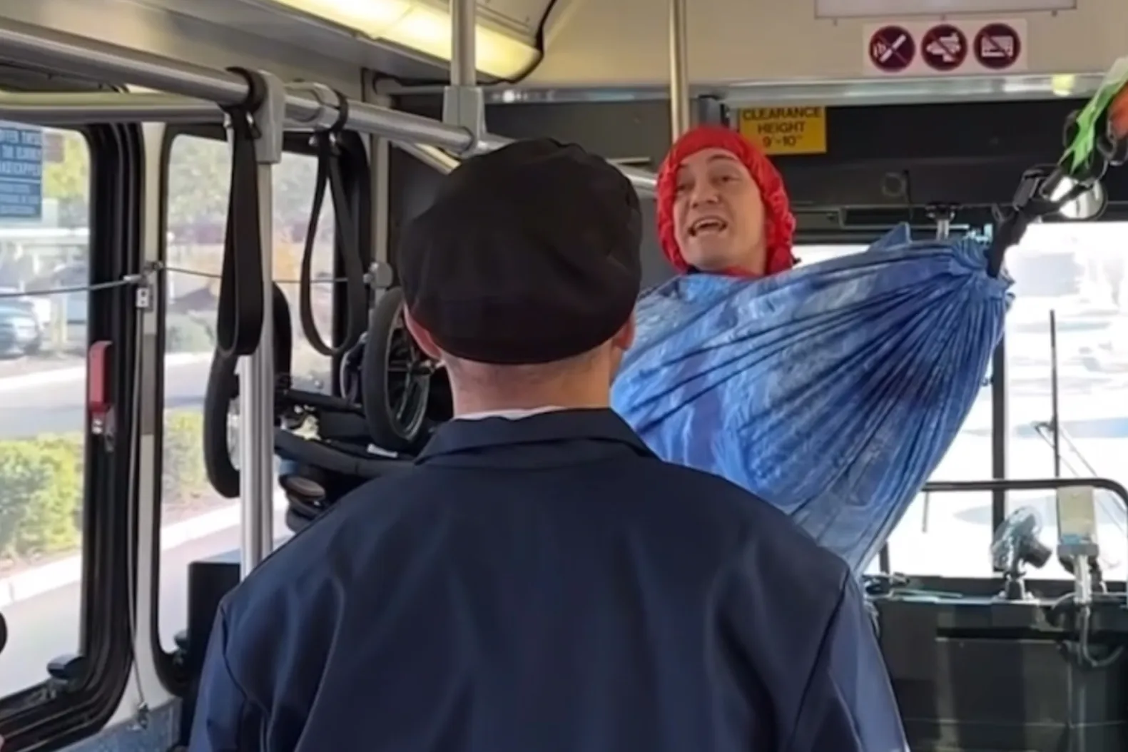 The Viral Hammock Video: Unconventional Relaxation in the Bus