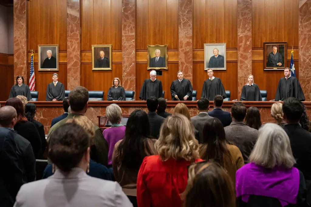 Texas Supreme Court Justices Sit