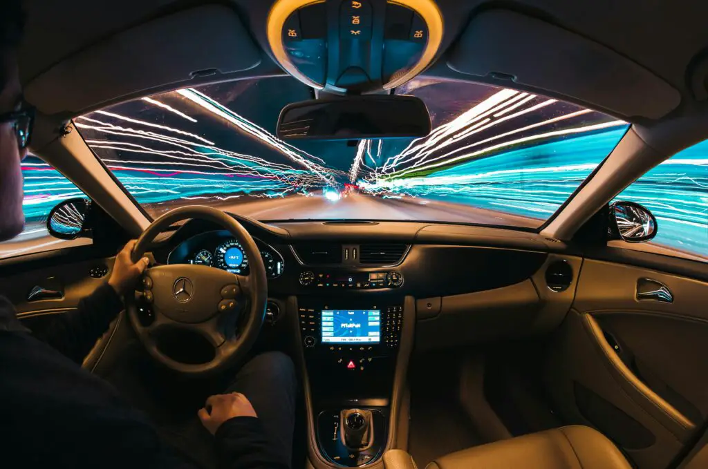 Watch this video clip of a driver swerving out of the way as his autonomous car barrels towards a train