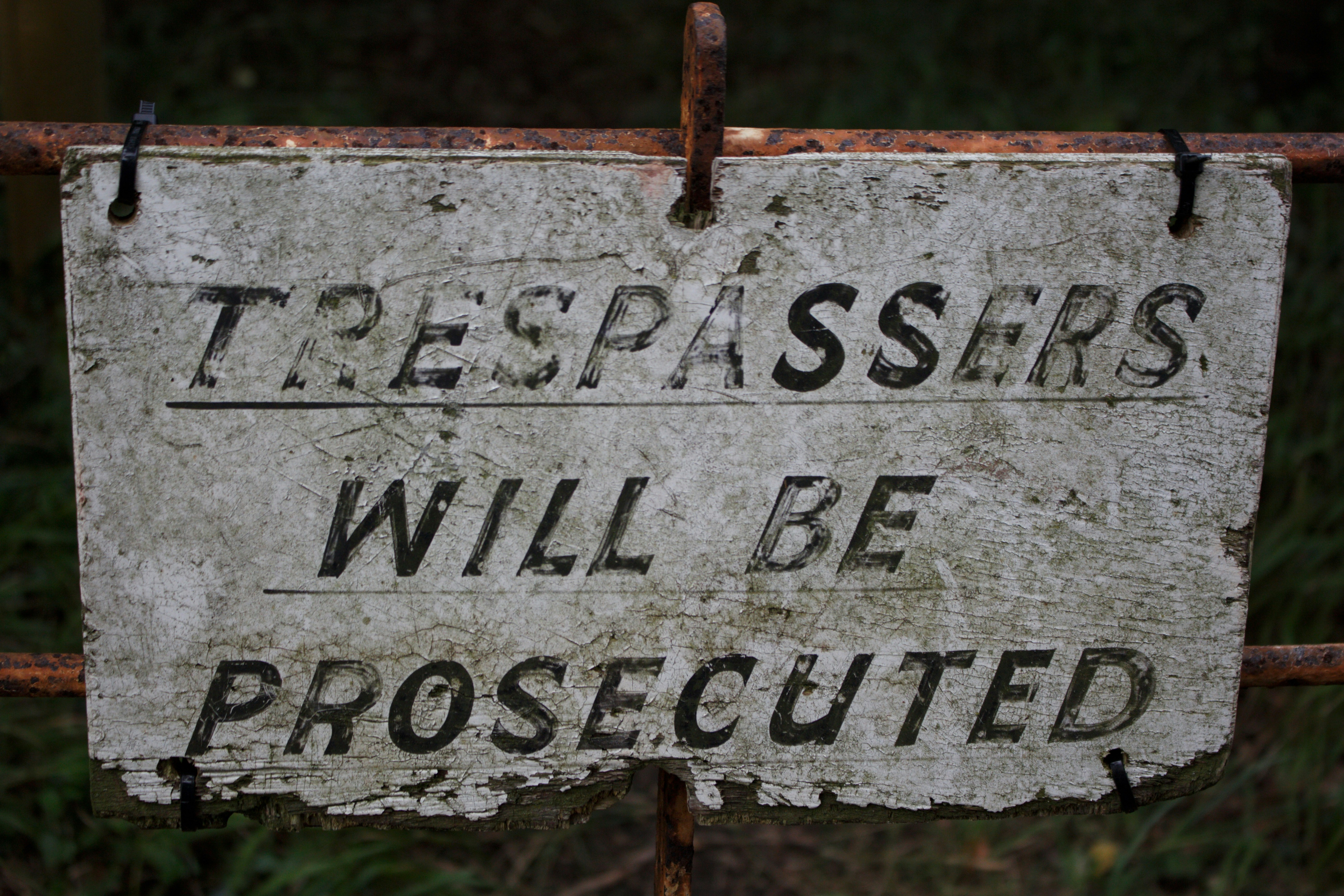 trespassing incident